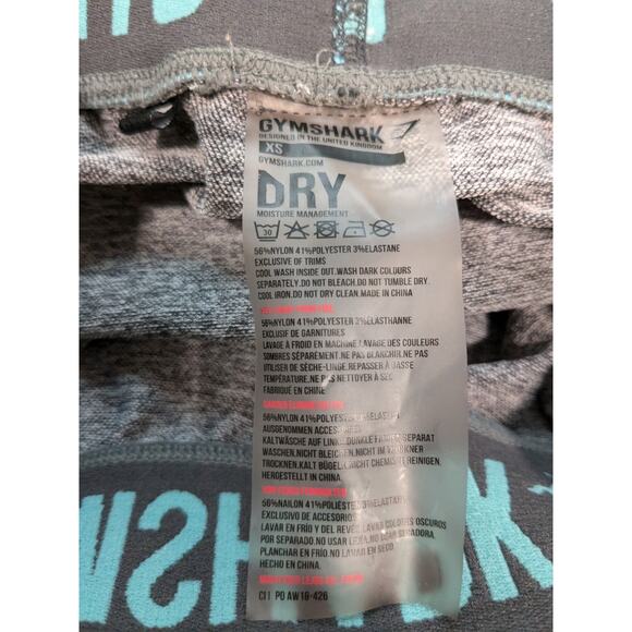 Gymshark Flex Dry Leggings Heather Gray Charcoal Size XS - Picture 4 of 5